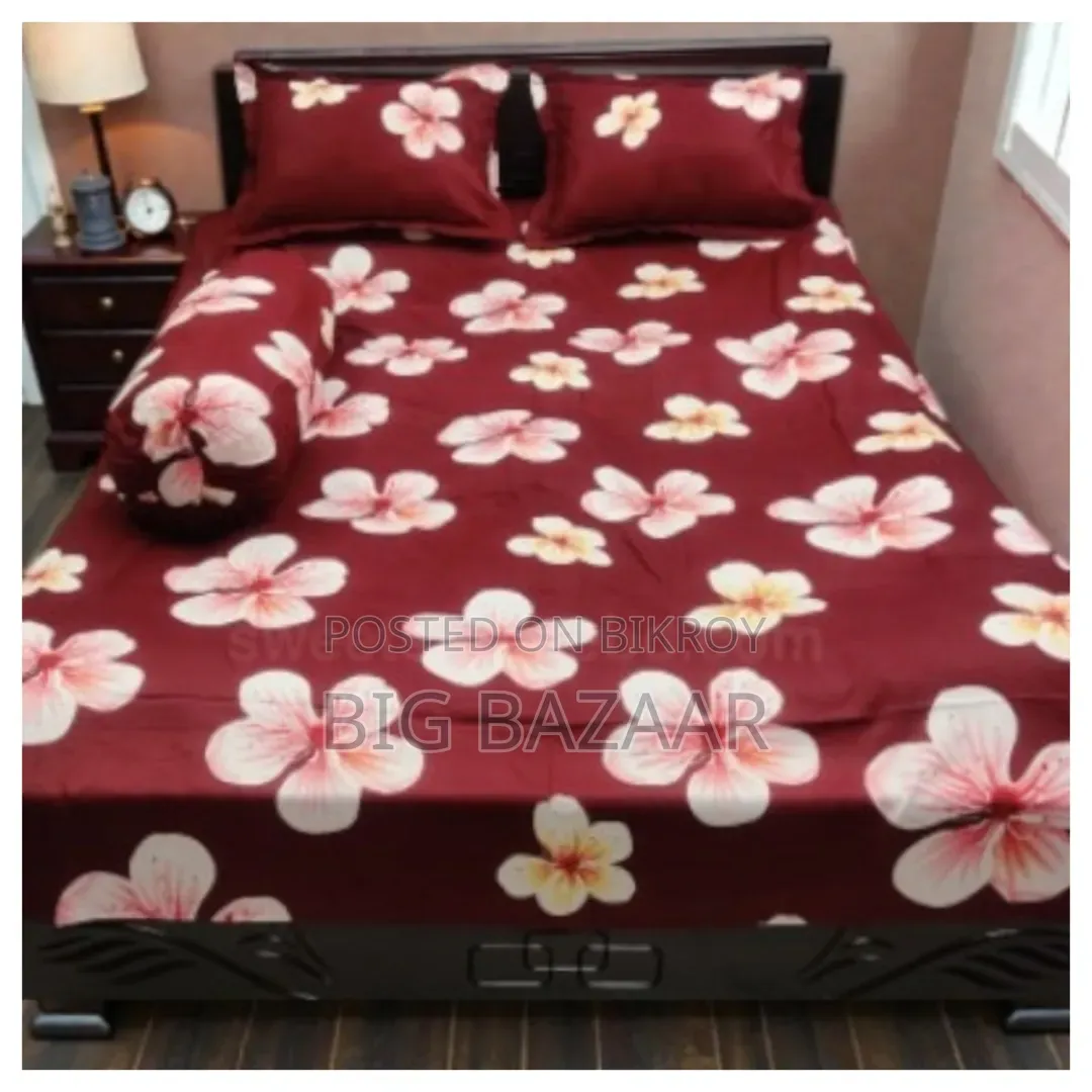 4 Pcs Twill Cotton Bed Sheet Set