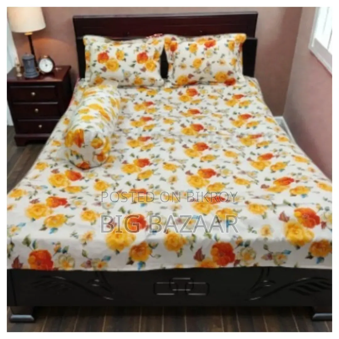 4 Pcs Twill Cotton Bed Sheet Set
