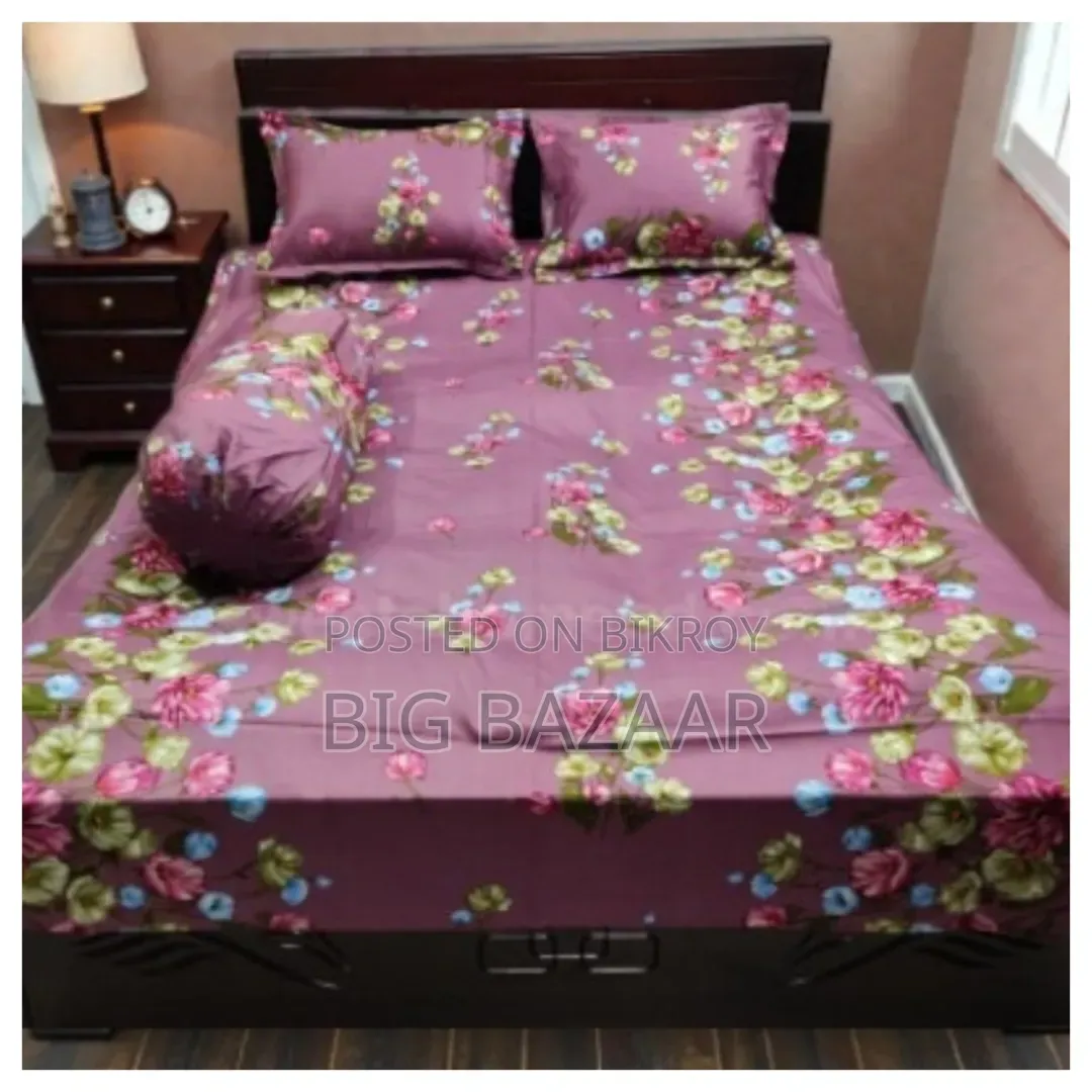 4 Pcs Twill Cotton Bed Sheet Set