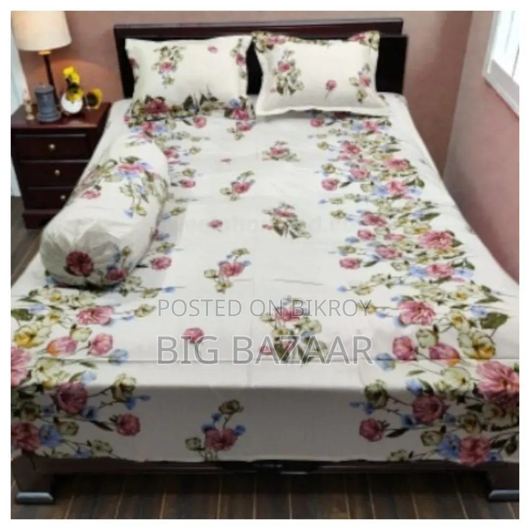 4 Pcs Twill Cotton Bed Sheet Set