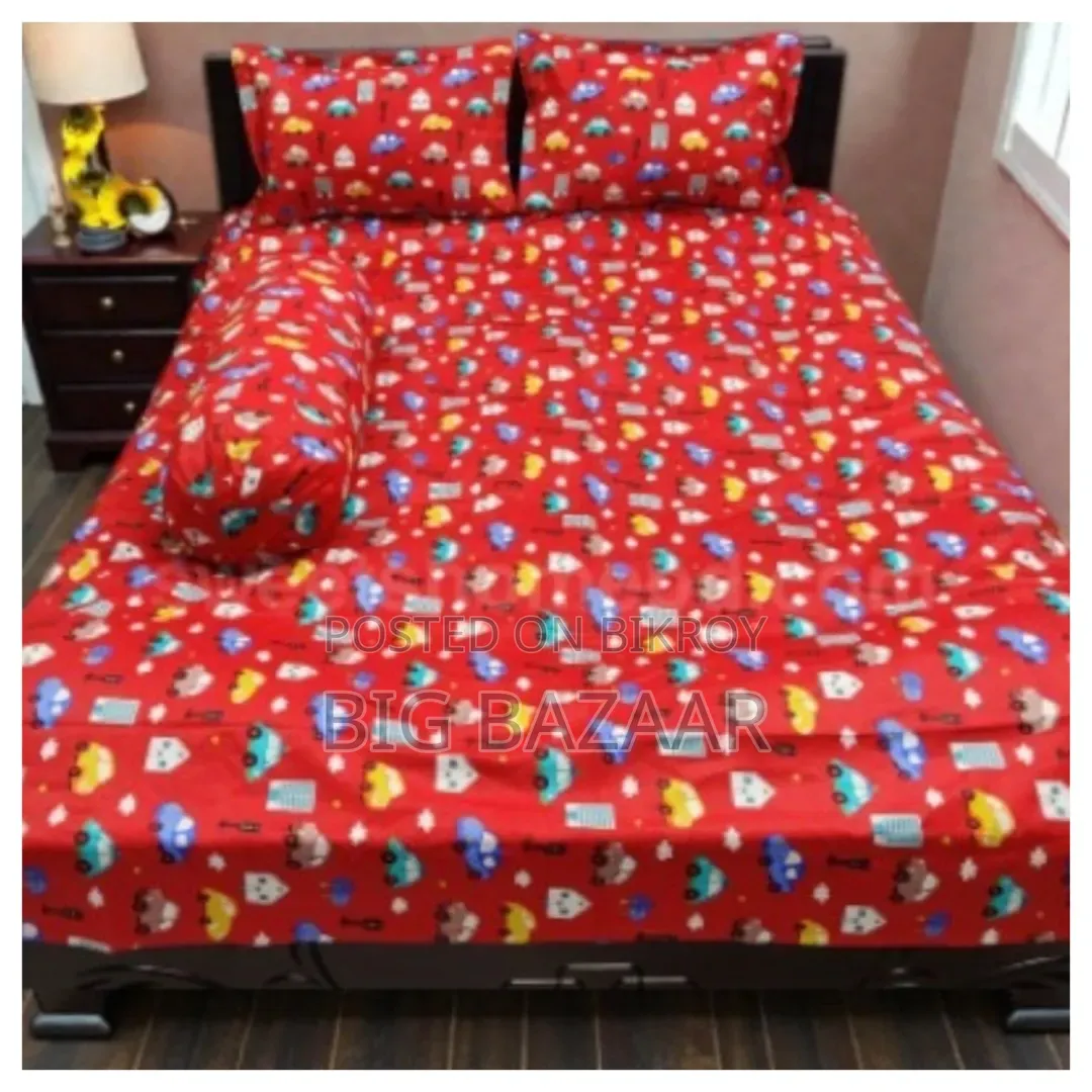 4 Pcs Twill Cotton Bed Sheet Set