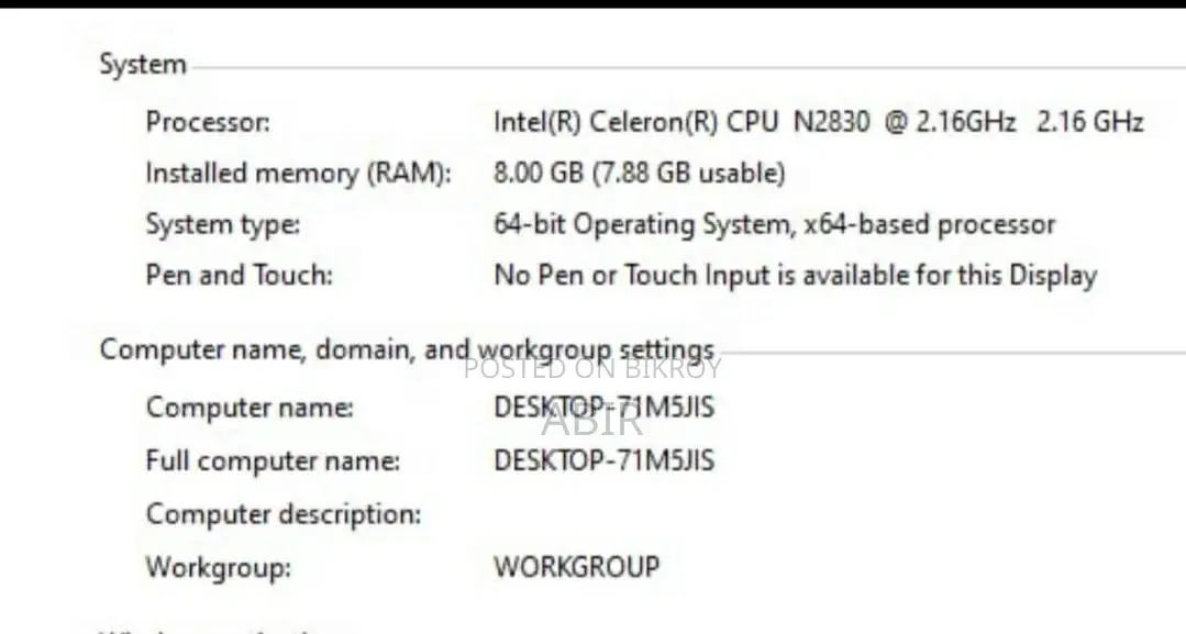 Laptop ASUS X553MA 8GB Intel Celeron SSD 256GB