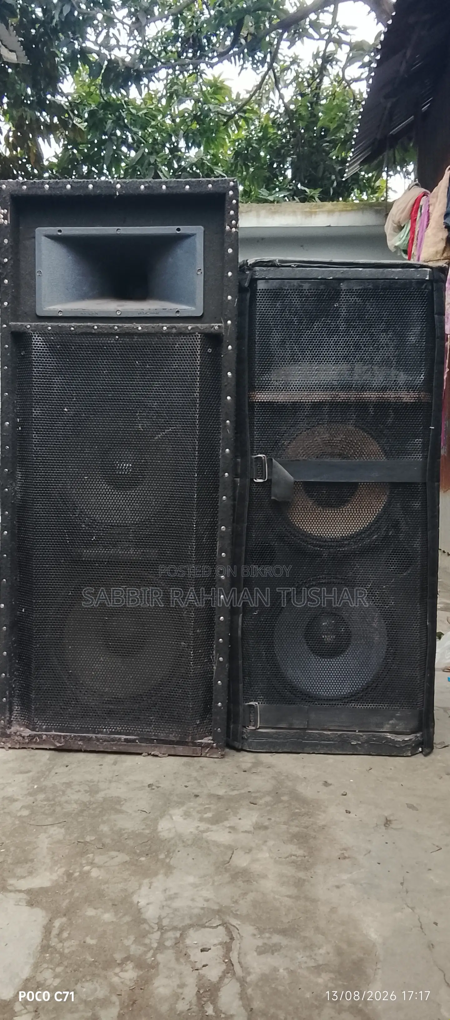 16 and 12-Inch Complete Sound Box With Amplifier and Hand Mic