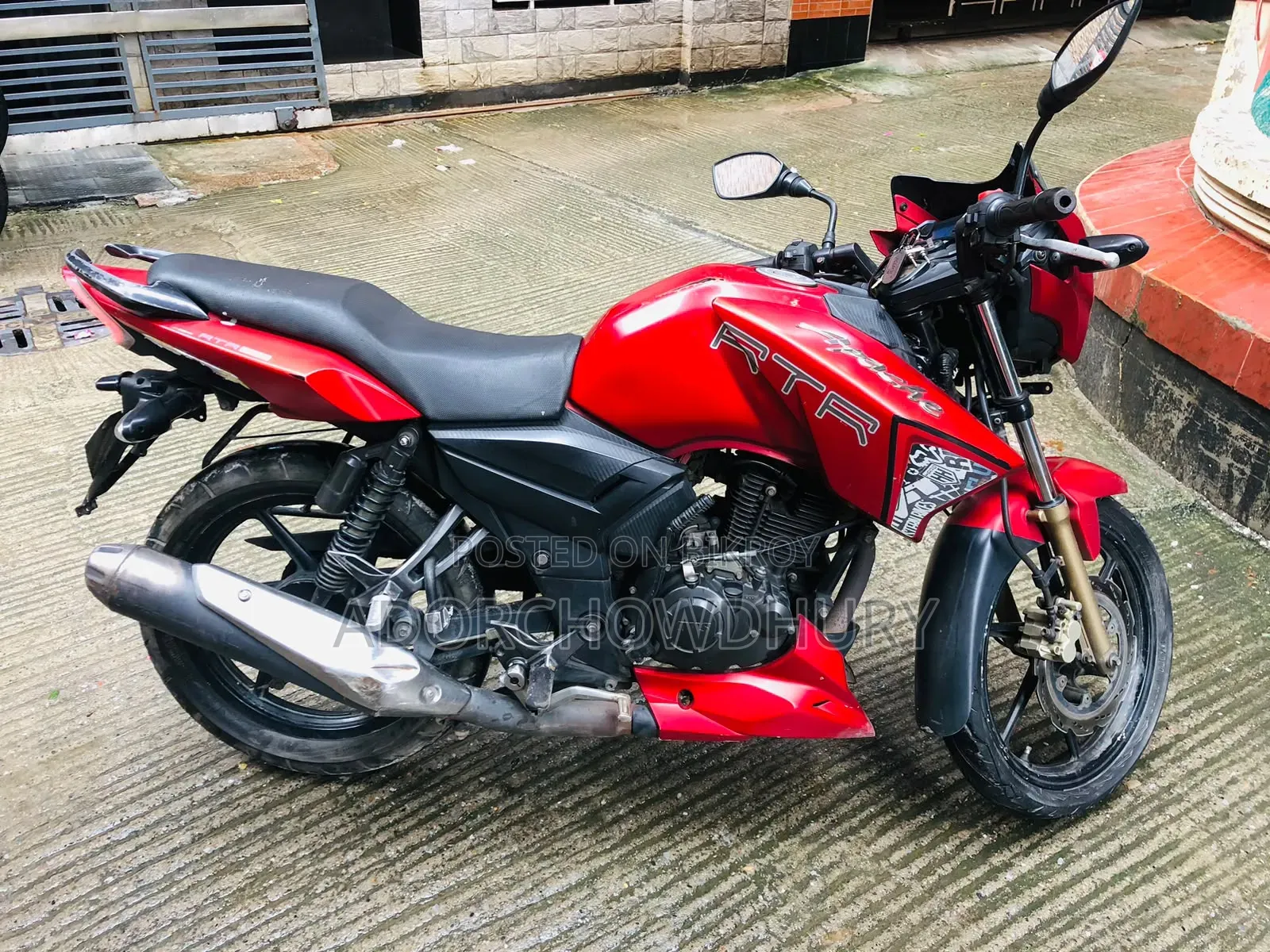 টিভিএস আপাচি আরটিআর ১৬০ টুভি ২০১৮ লাল