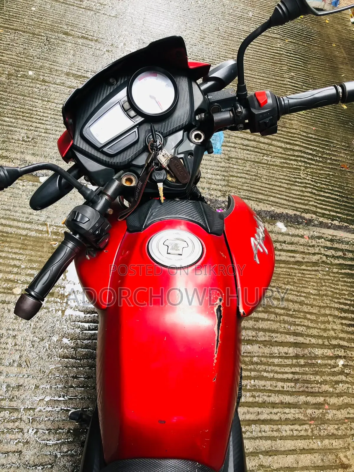 টিভিএস আপাচি আরটিআর ১৬০ টুভি ২০১৮ লাল