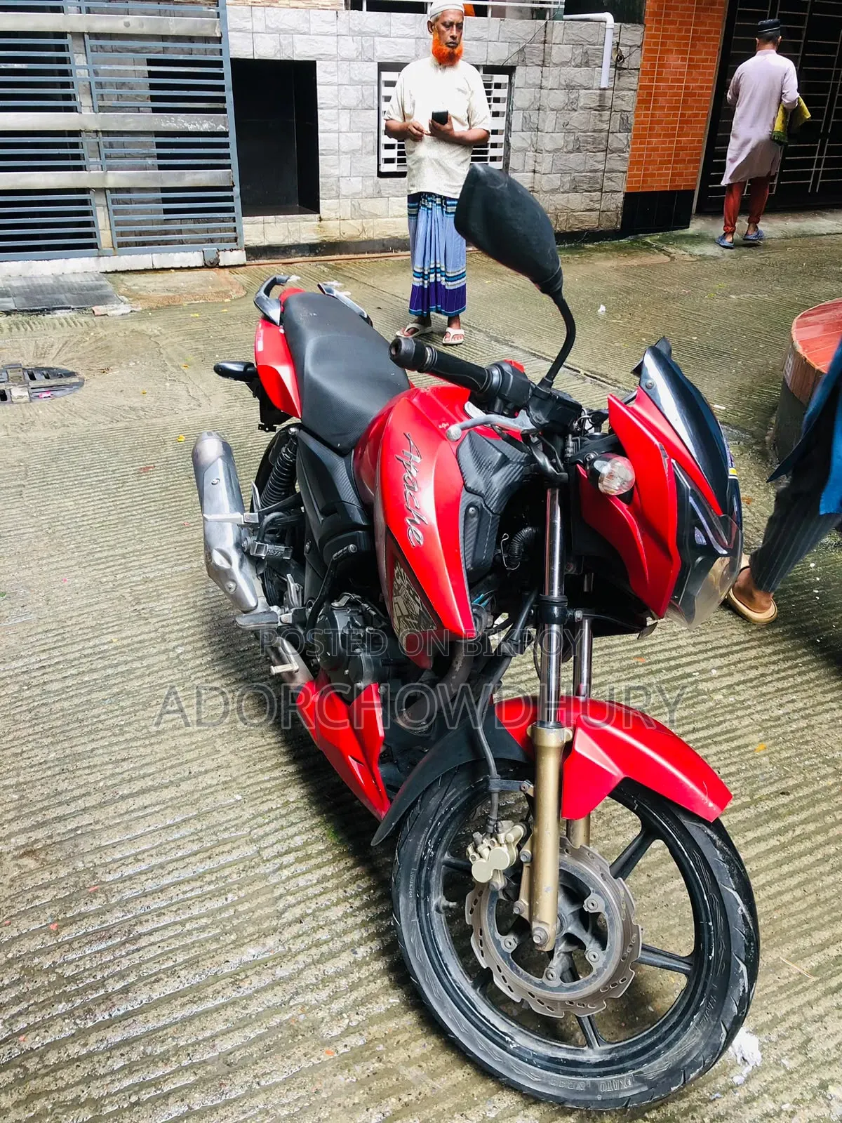 টিভিএস আপাচি আরটিআর ১৬০ টুভি ২০১৮ লাল