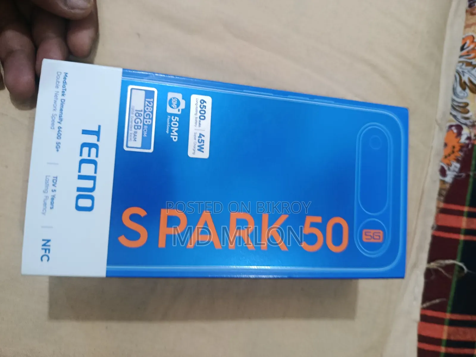 Tecno Spark 50 5G 128 GB Black
