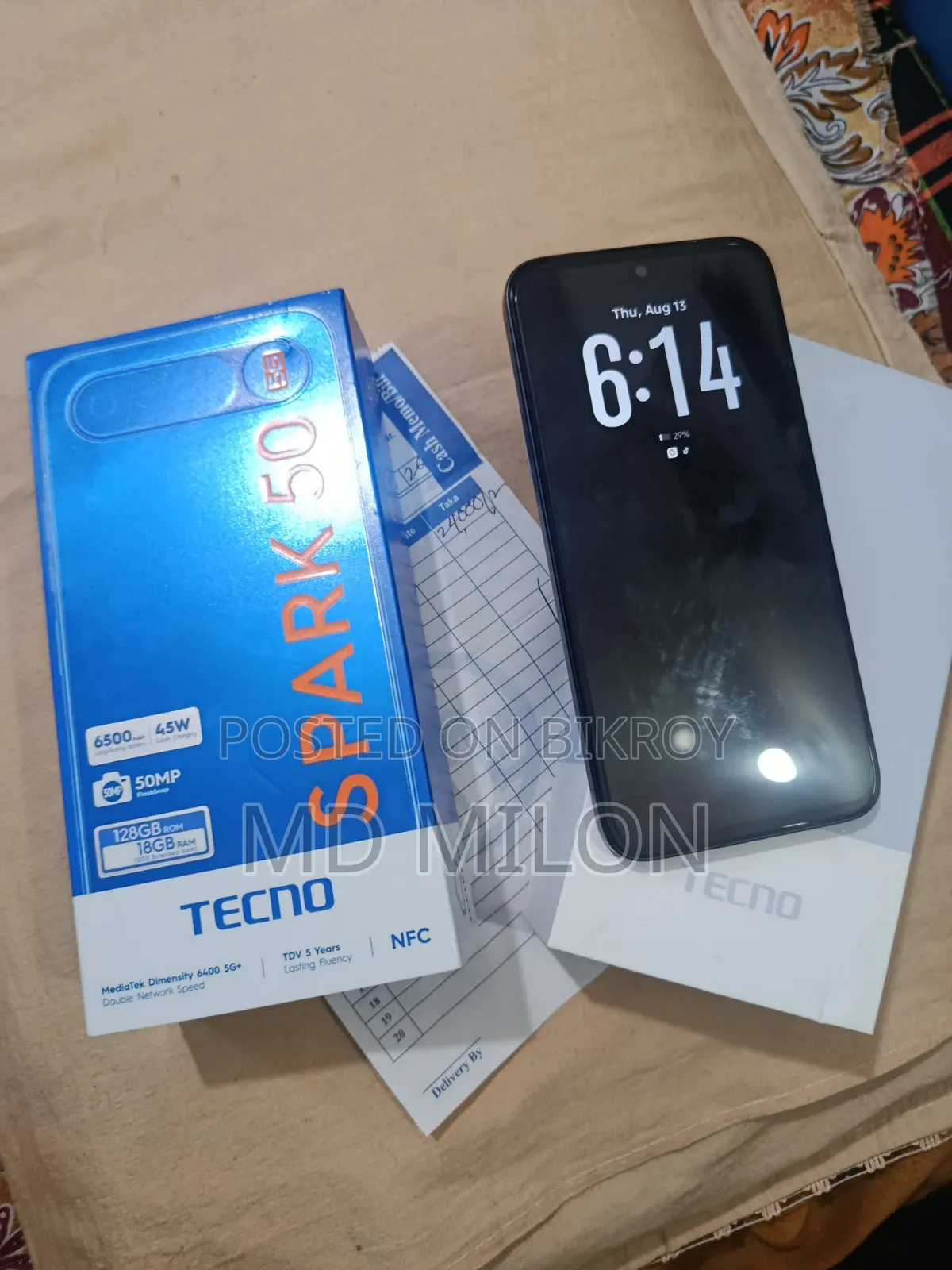Tecno Spark 50 5G 128 GB Black