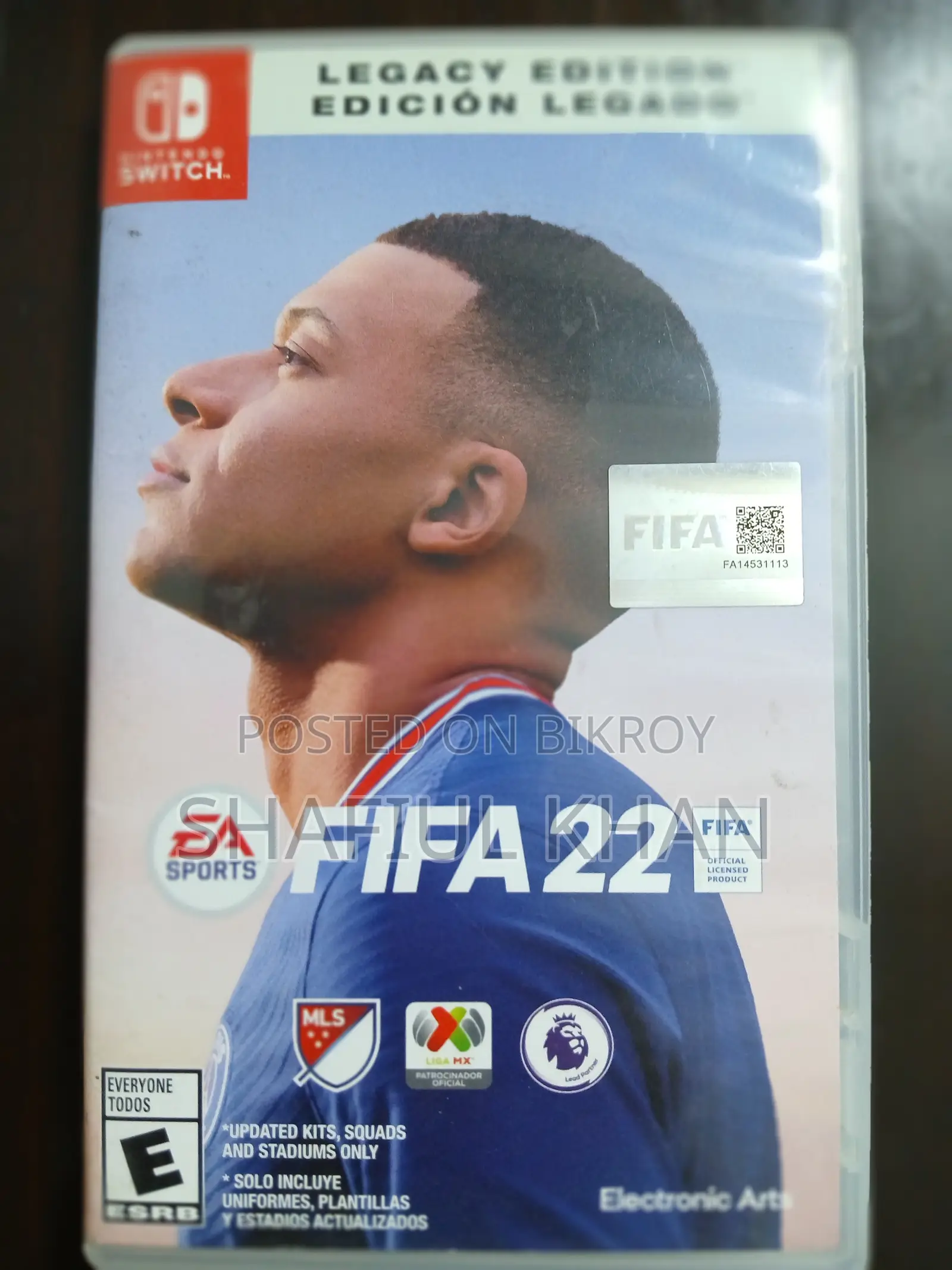 Fifa 22 Legacy Edition for Nintendo Switch.