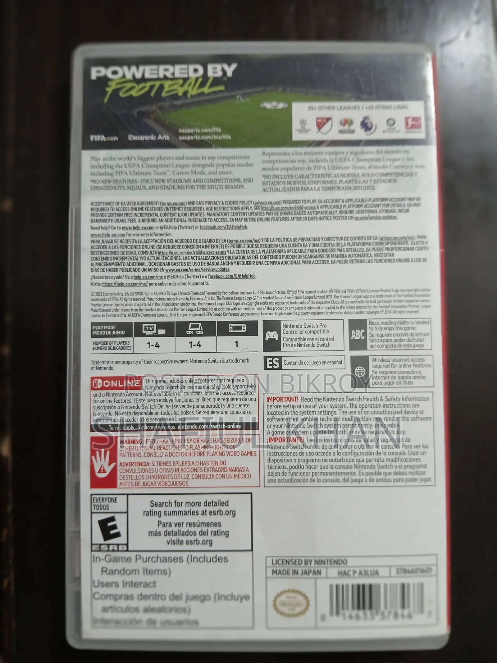 Fifa 22 Legacy Edition for Nintendo Switch.