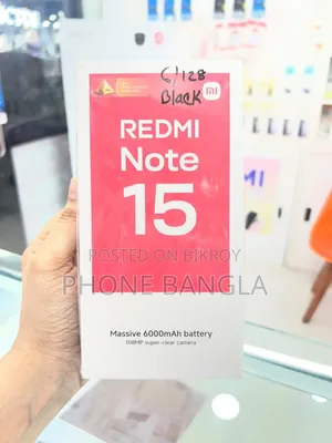 শাওমি রেডমি নোট ১৫ ১২৮ জিবি কালো