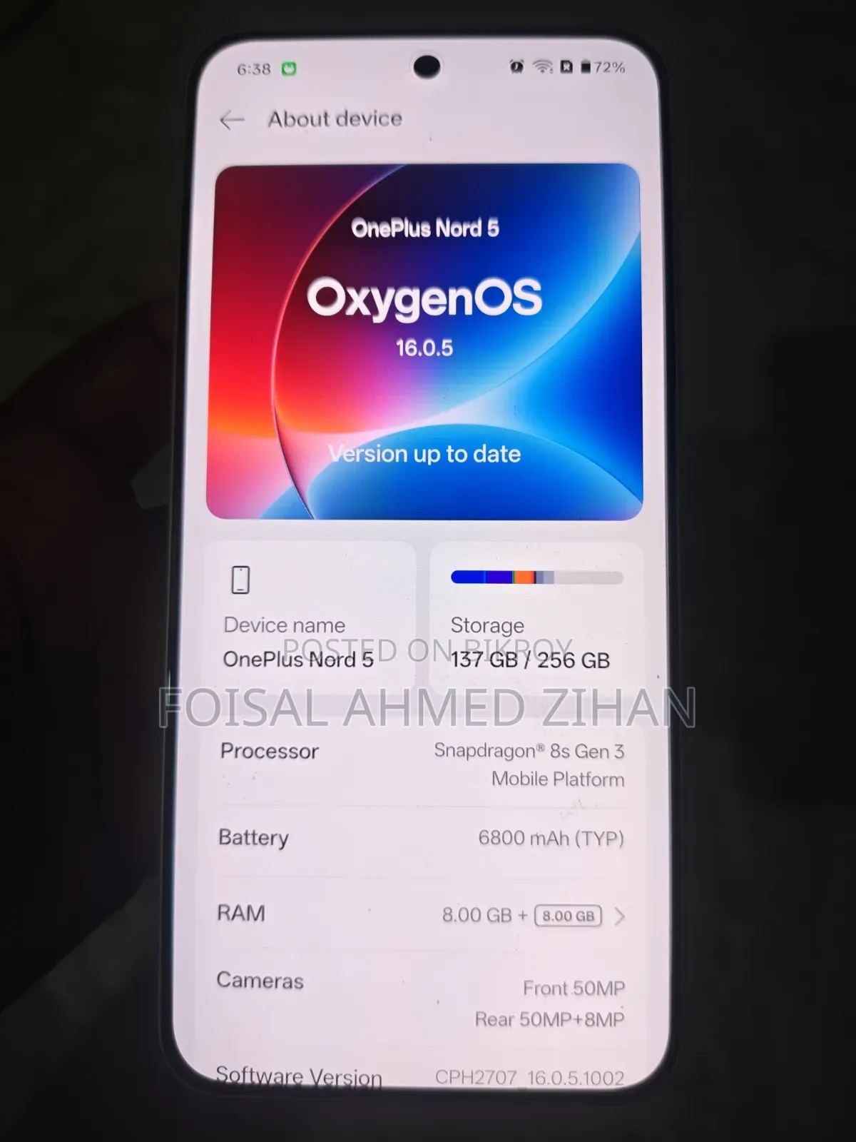 OnePlus Nord 5 256 GB White