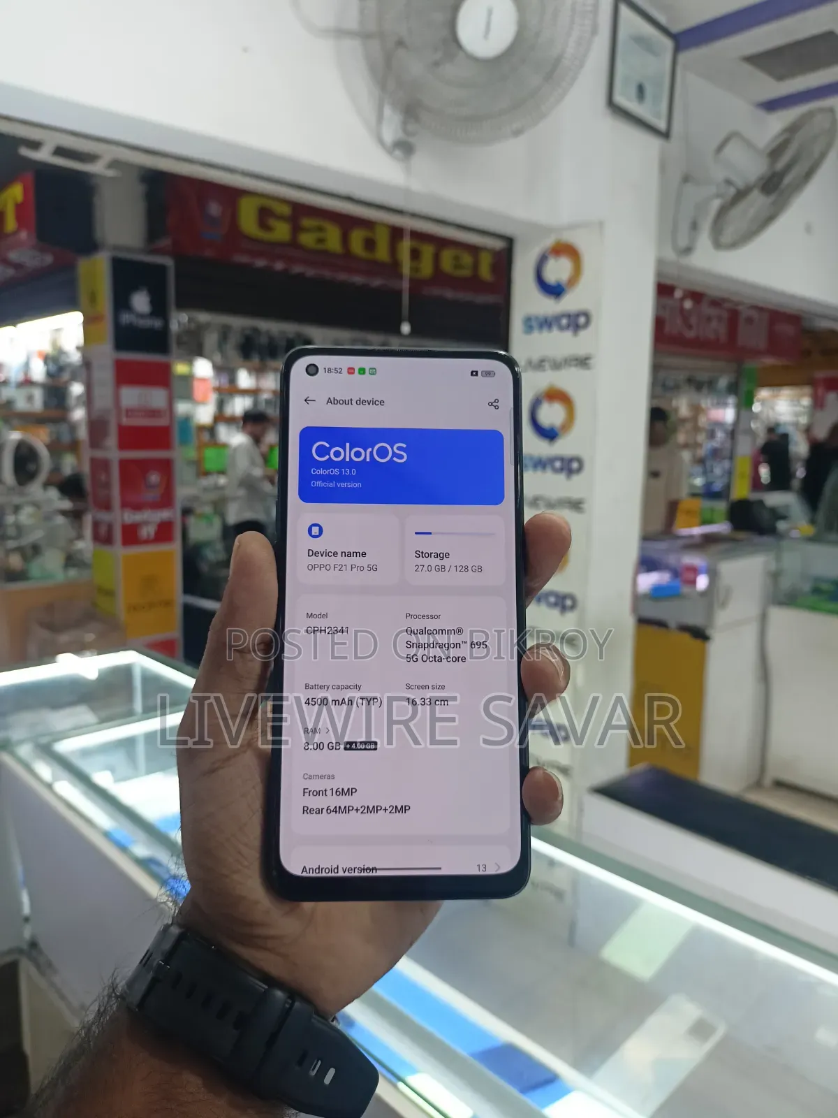 Oppo F21 Pro 5G 128 GB Black