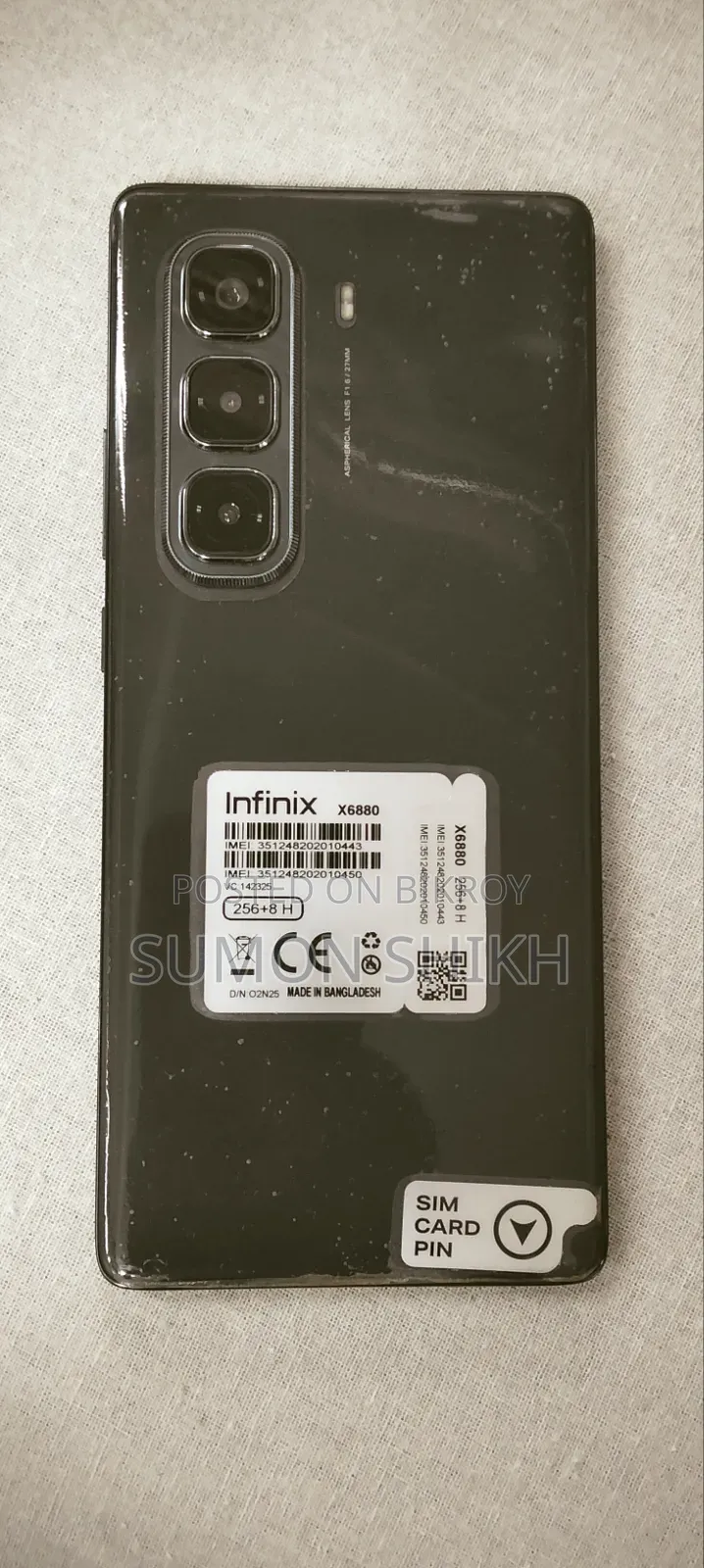 ইনফিনিক্স হট ৫০ প্রো+ ৪জি ২৫৬ জিবি ব্ল্যাক