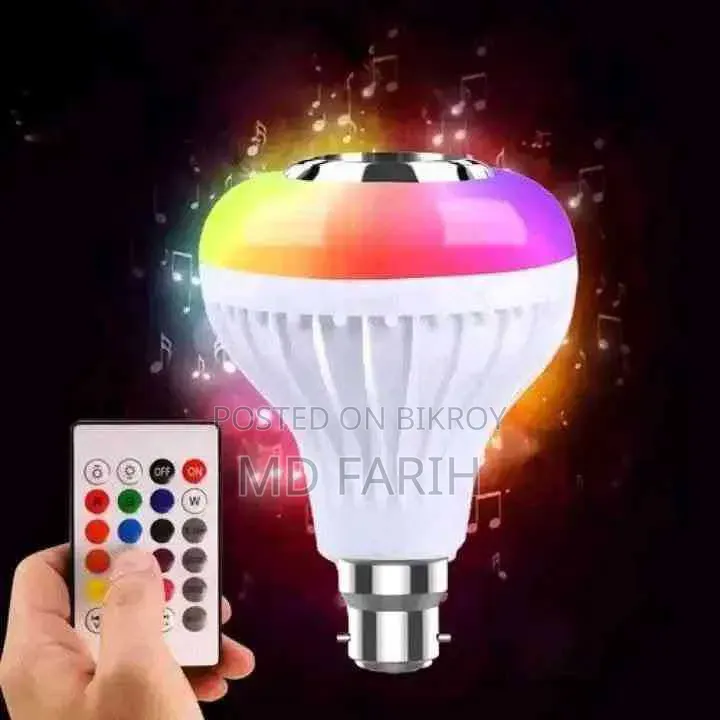 LED Music Bulb With Bluetooth and Speaker