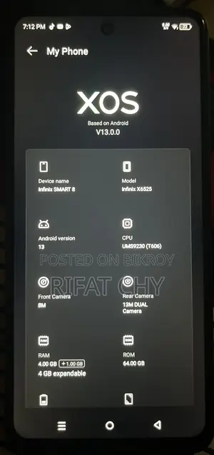 Infinix Smart 8 64 GB Blue