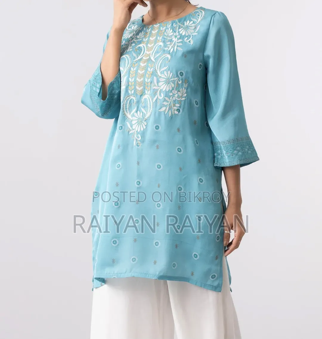 Yellow Smart Fit Embroidered Ethnic Kurti