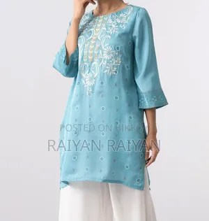 Yellow Smart Fit Embroidered Ethnic Kurti