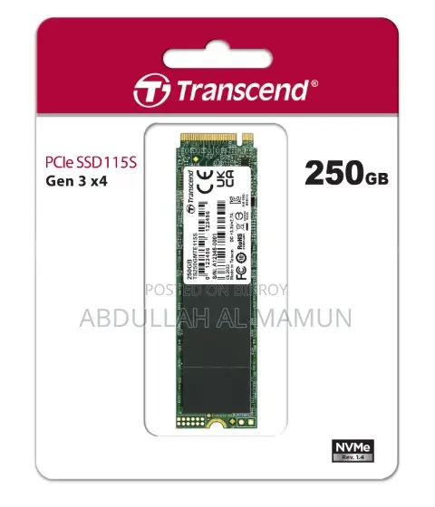 Transcend SSD Sata III 250GB & M.2 PCIe SSD