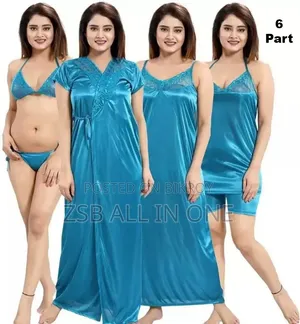 Nightwear Women's/Girls Satin Long Short Stylish Nightdress