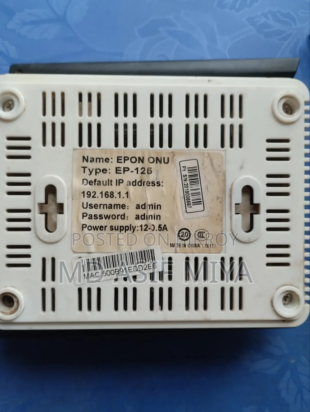 Running router and ONU will be sold (killing two birds with one stone )