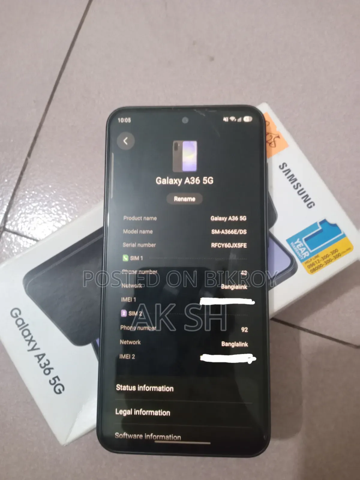 Samsung Galaxy A36 128 GB Black
