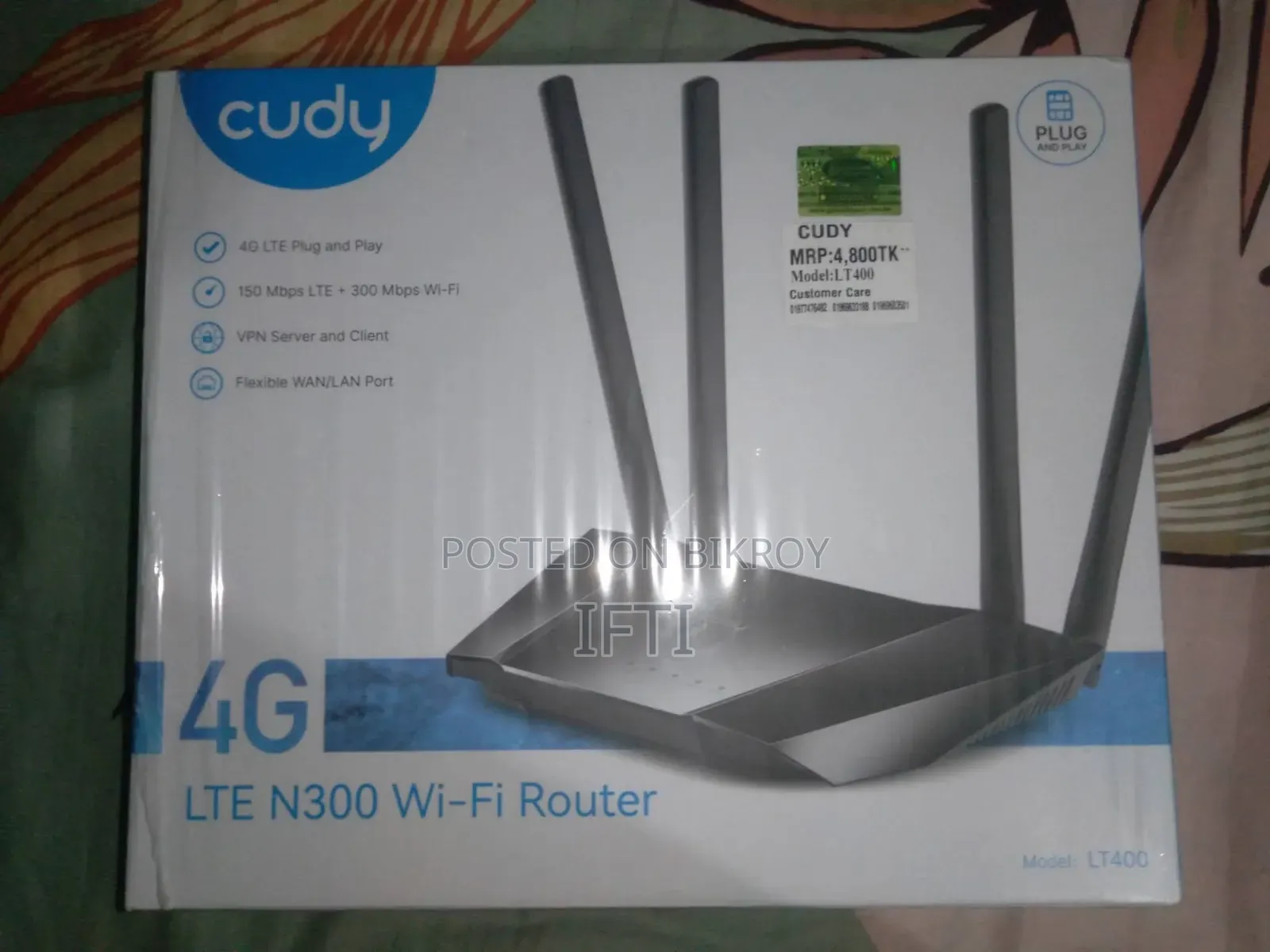 CUDY LT400 4G Sim + Broadband Router