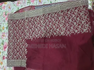 Stunning Party Saree with Thread Work on Net