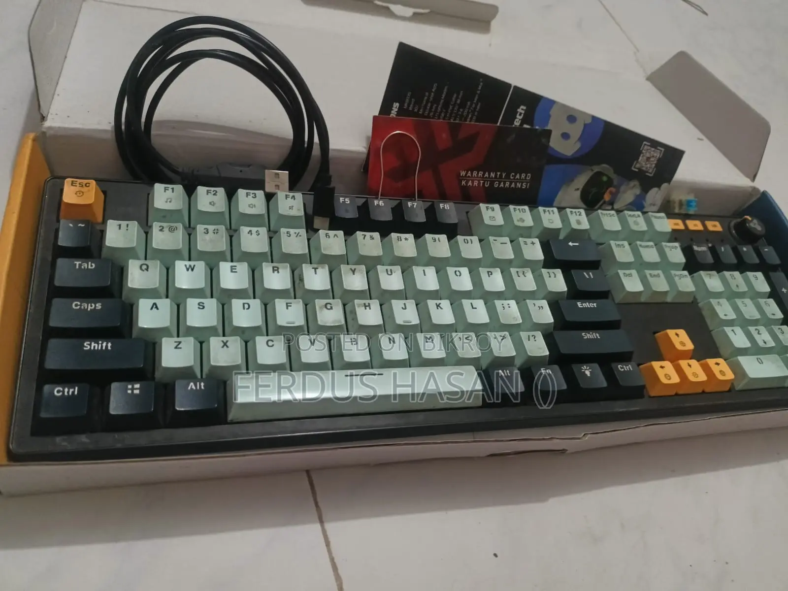 Fantech Atom107S MK893S Wired MIZU Edition Mechanical Keyboard