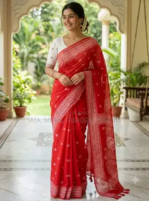 চান্দেরী সিল্ক শাড়ি
