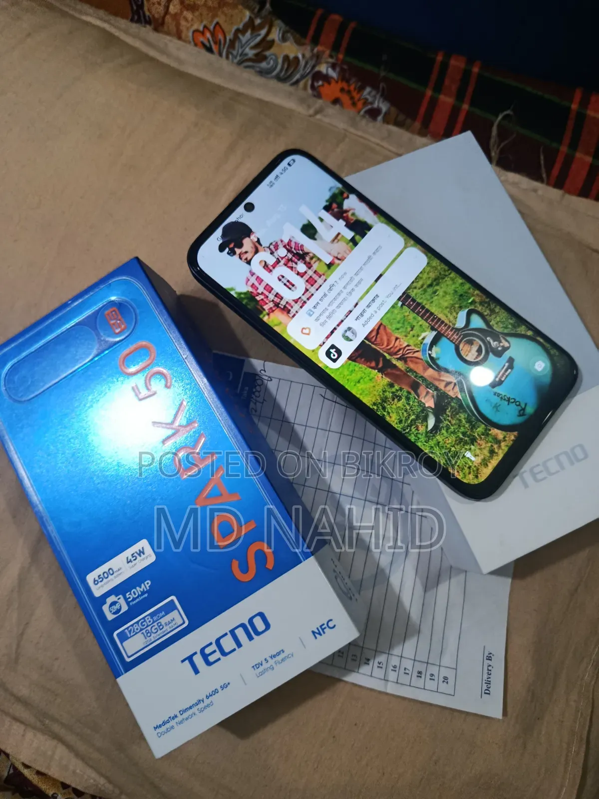 Tecno Spark 50 5G 128 GB Black