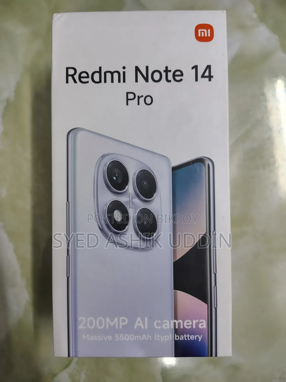 নতুন শাওমি রেডমি নোট ১৪ প্রো ২৫৬ জিবি ব্ল্যাক