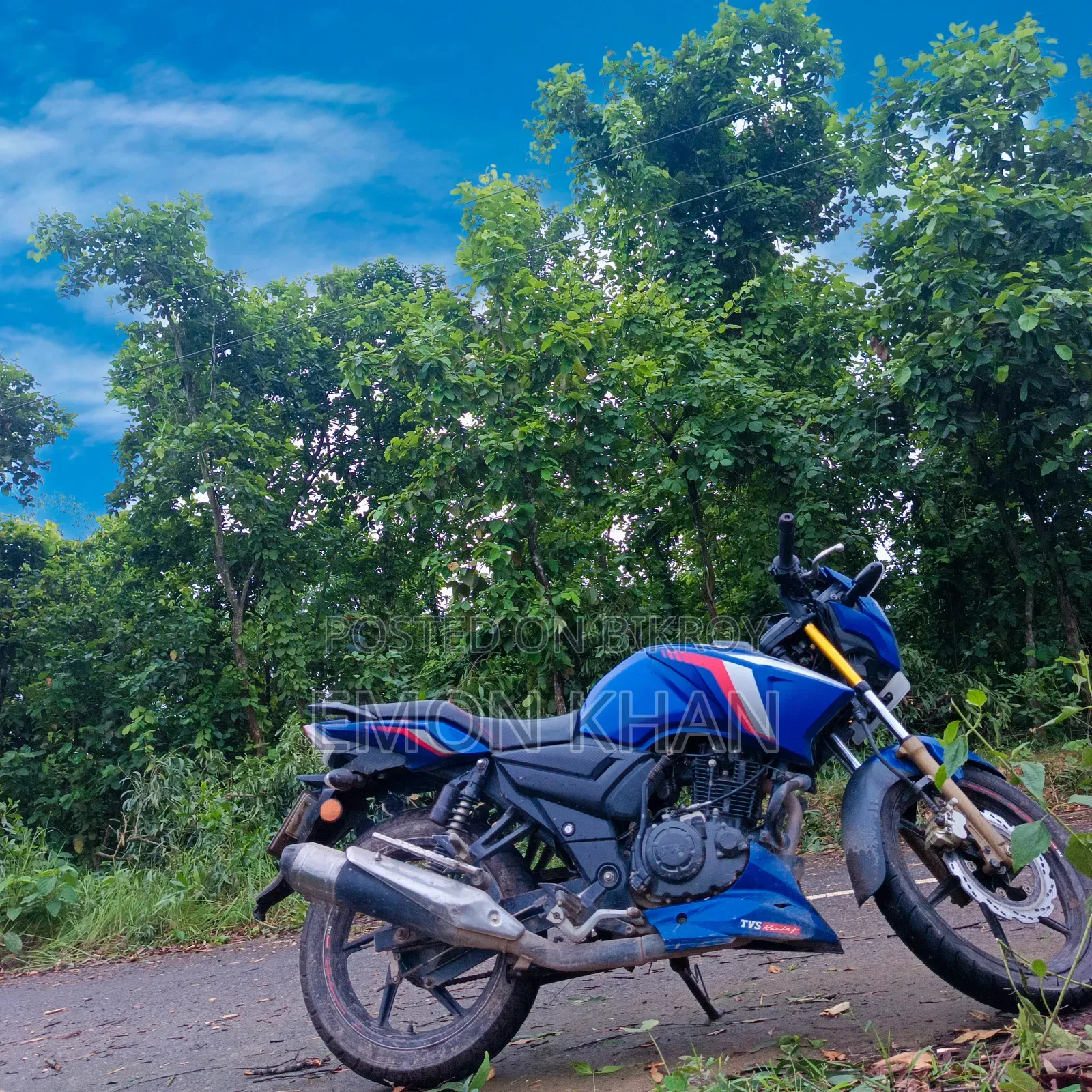 TVS Apache RTR 160 2V 2024 Blue