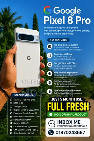 Google Pixel 8 Pro 256 GB White
