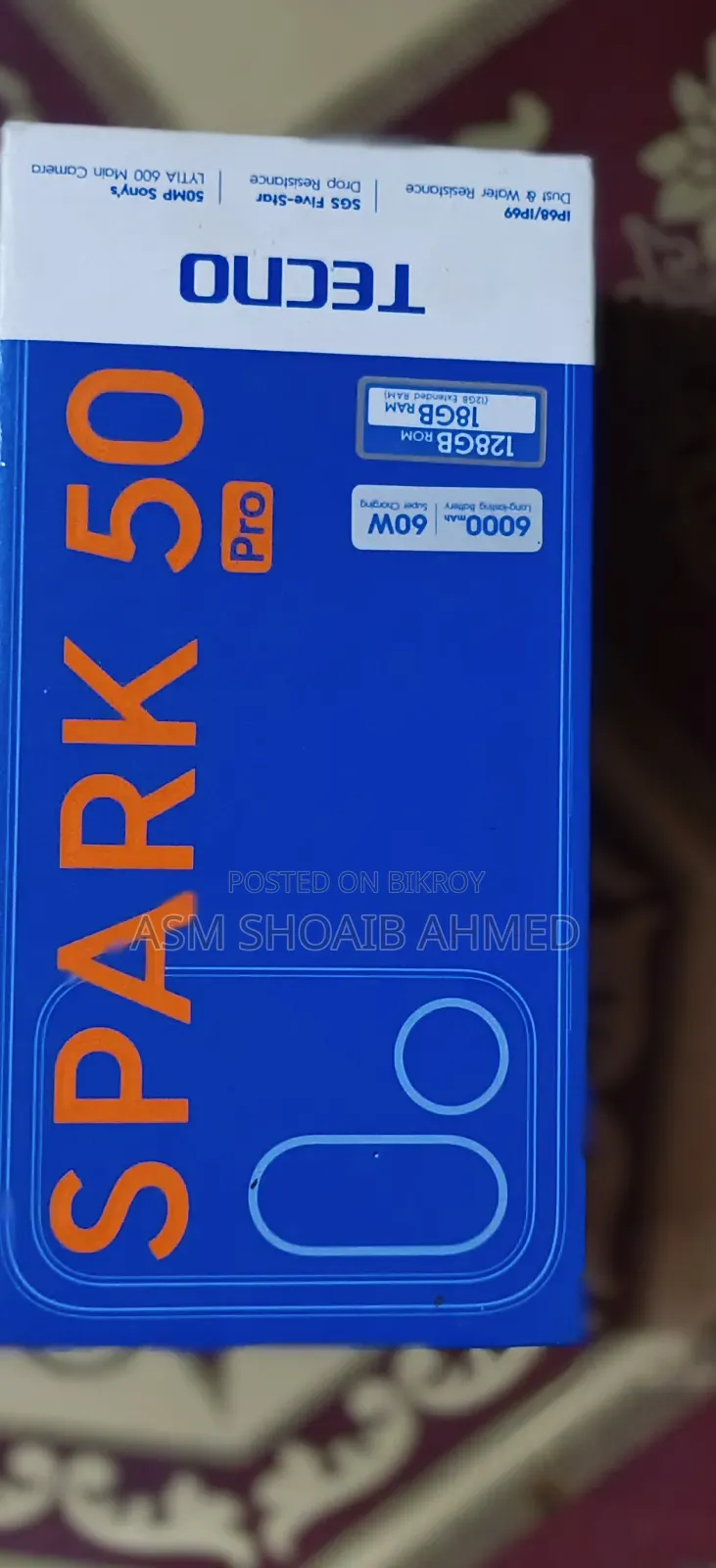 Tecno Spark 50 5G 128 GB Blue