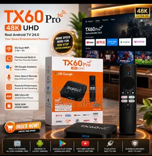 TX60 প্রজেক্ট অ্যান্ড্রয়েড স্মার্ট টিভি বক্স - সাধারণ টিভিকে বানান ফুল স্মার্ট টিভি!