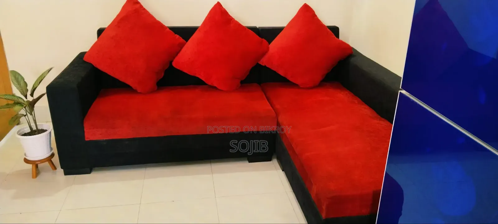 L Sofa With Cover