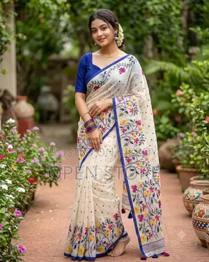 Chanderi Silk Digital Print Saree