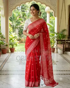 Chanderi Silk Digital Print Saree