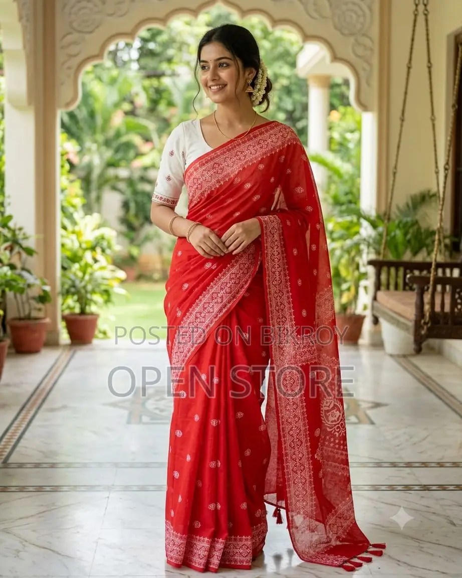 Chanderi Silk Digital Print Saree