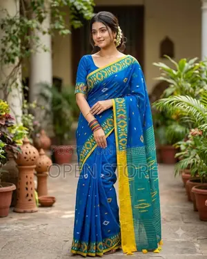 Chanderi Silk Digital Print Saree