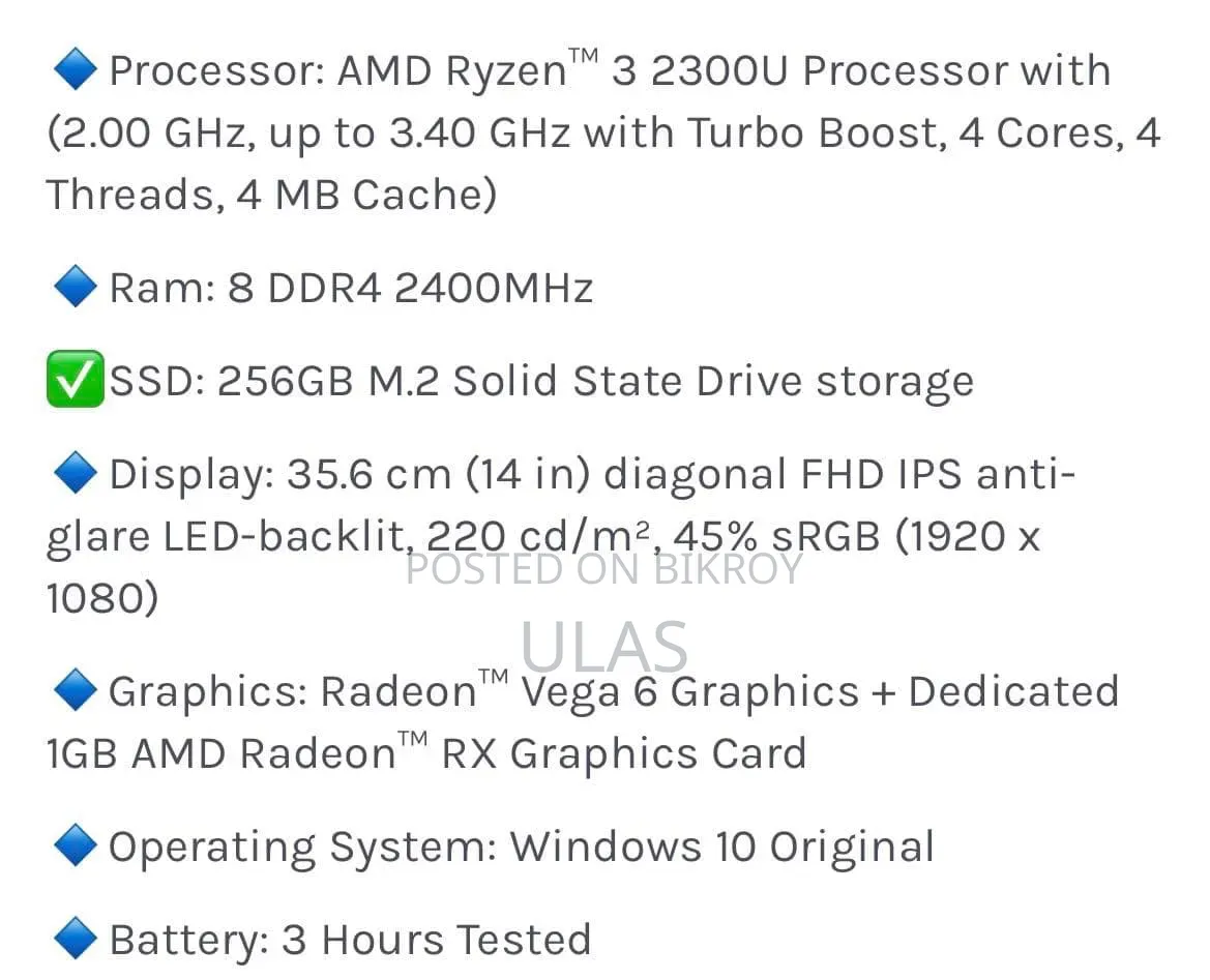 Laptop HP Elitebook 840 G6 8gb Amd Ryzen 3 SSD 256gb