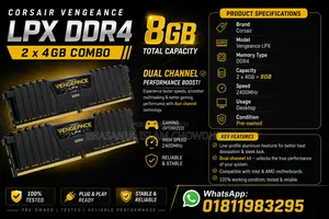 Corsair Vengeance LPX 8gb Kit (4gb X 2) Ddr4 Desktop Ram