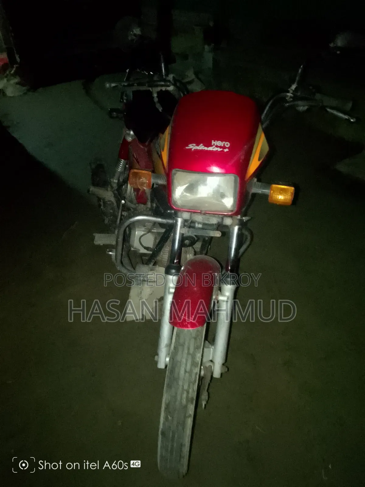Hero Splendor+ Black and Accent 2008 Red