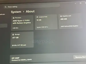 New Laptop ASUS Vivobook 15 16GB AMD Ryzen 5 SSD 512GB