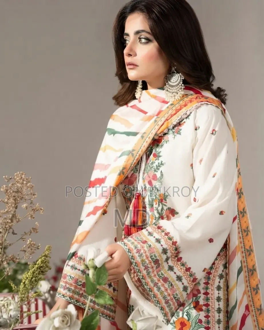 Exclusive Designer White Three Piece