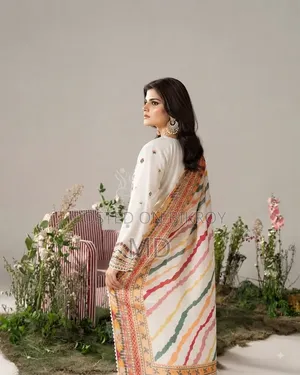 Exclusive Designer White Three Piece