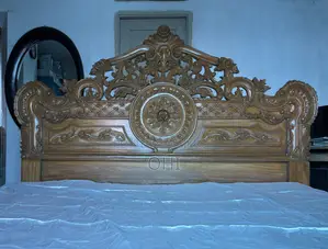 Segun Wood Bed 6X7 With Mattress