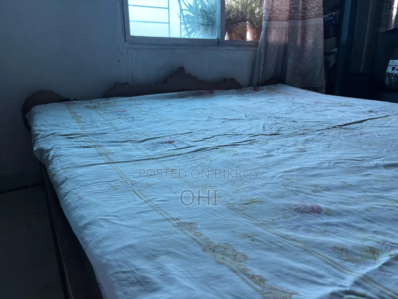 Segun Wood Bed 6X7 With Mattress