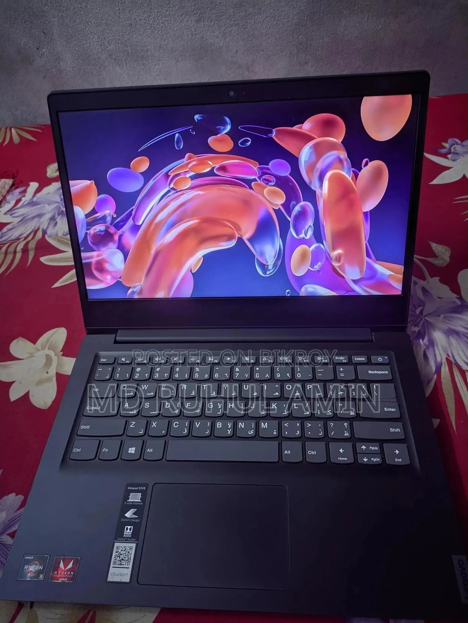 Laptop Lenovo IdeaPad S145 4GB AMD Ryzen 3 SSD 128GB